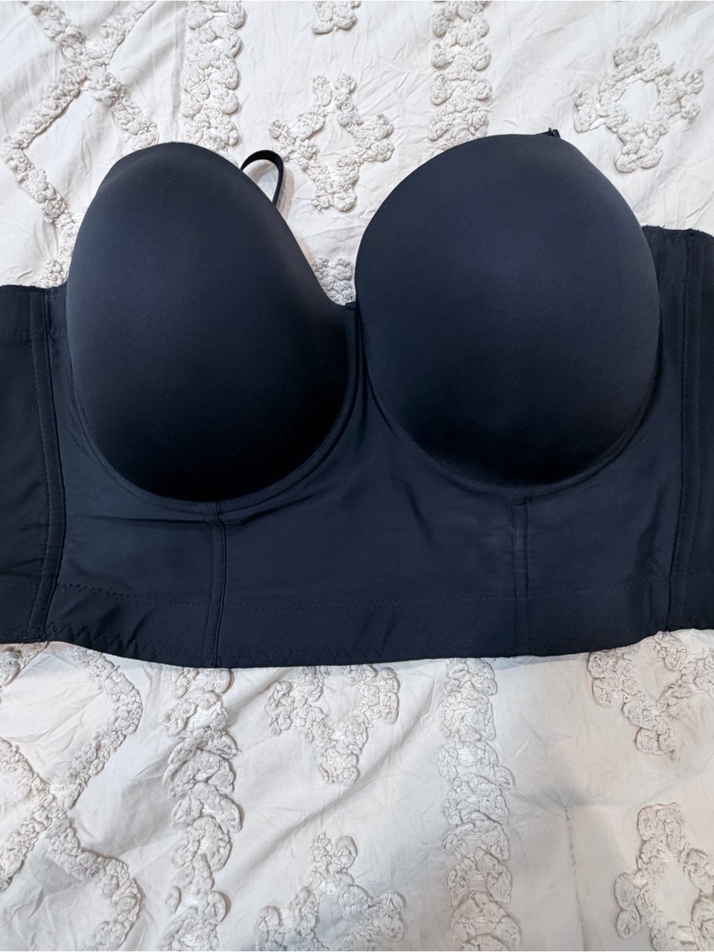Amazon Black Longline Strapless Bustier Bra